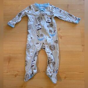 Honest Baby Clothing Cozy Milk and Cookies Kids One Piece 3-6M